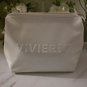VIVIER Elegant White Cosmetic Bag
